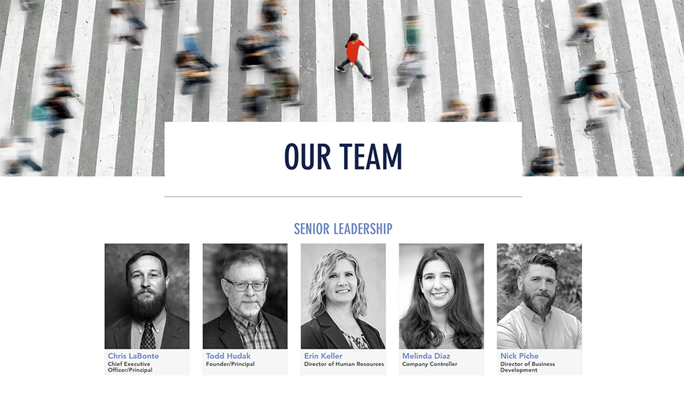 company team section