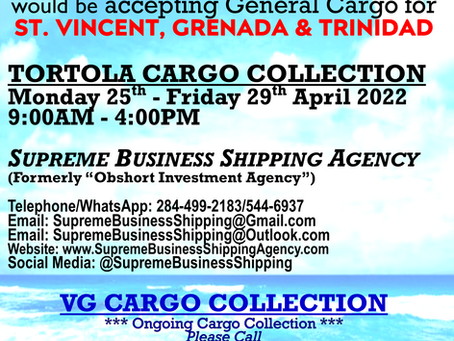 MV Sol Azul Sailing Schedule/Cargo Collection