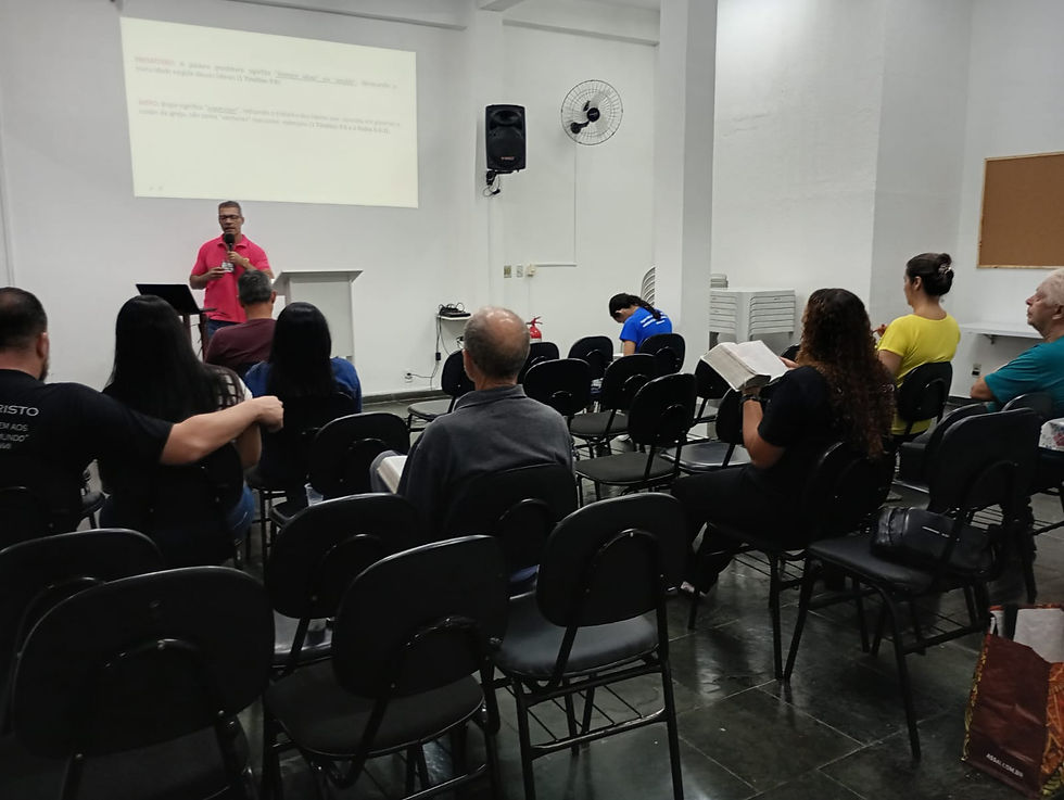 AULA 7 DO CURSO "O QUE A BÍBLIA DIZ" NA UNIDADE DO DIC EM CAMPINAS