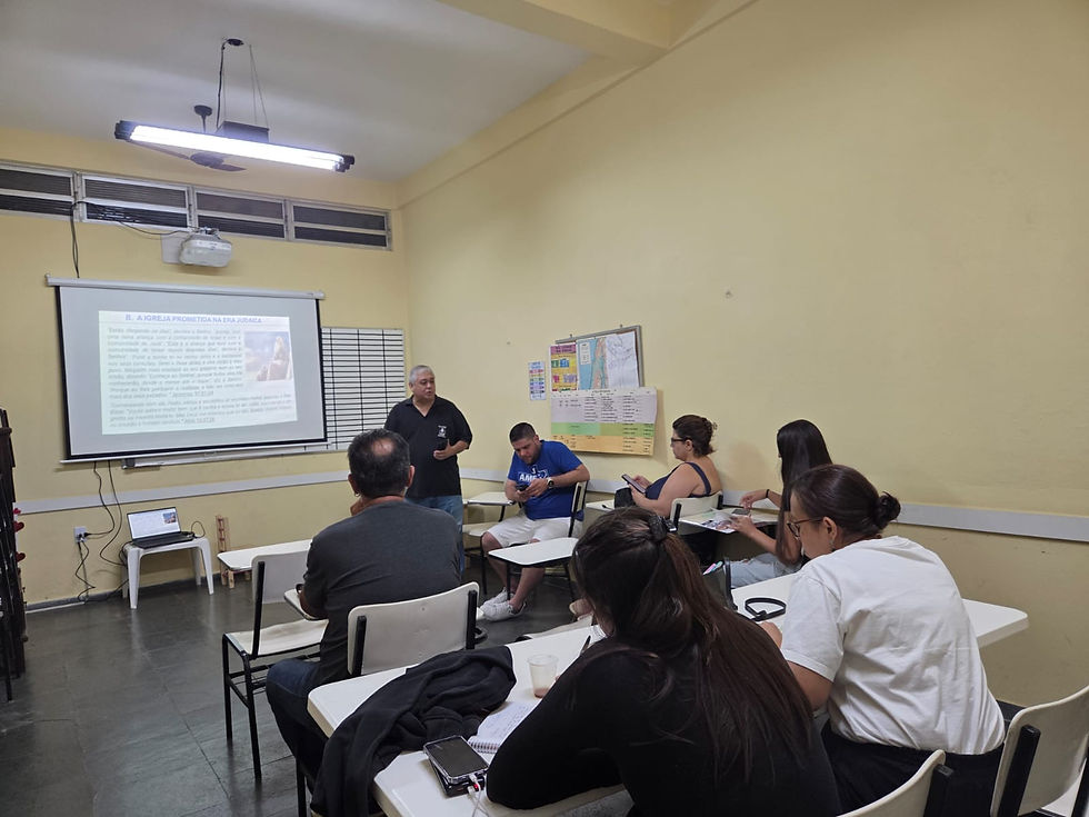 Aula 6 do curso "O que a Bíblia Diz" na unidade do São Bernardo-turma de segunda-feira em Campinas