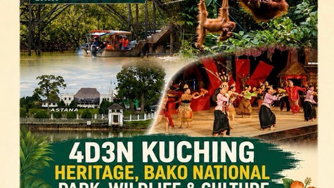 4D3N Kuching, Bako, Wildlife & Culture