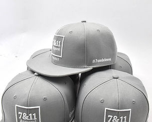 grey snapback cap