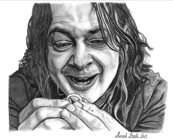 Pencil Mysite Gollum has a split personality and sometimes 'smeagol' (his original hobbit name) shows through. pencil mysite