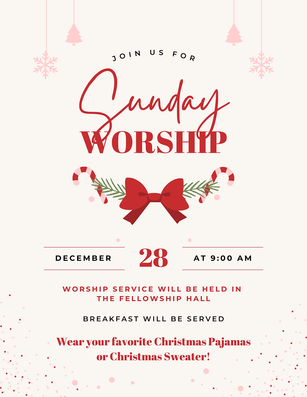 Sunday, December 28th Worship Service
