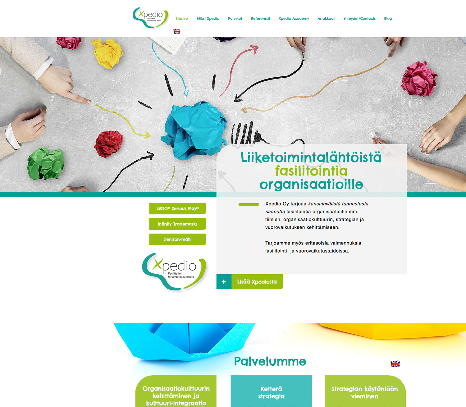 Xpedio Oy nettisivut