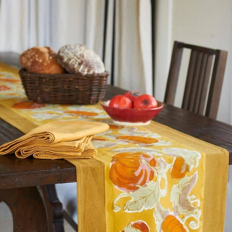 Couleur Nature Pumpkin Orange/Mustard Runner