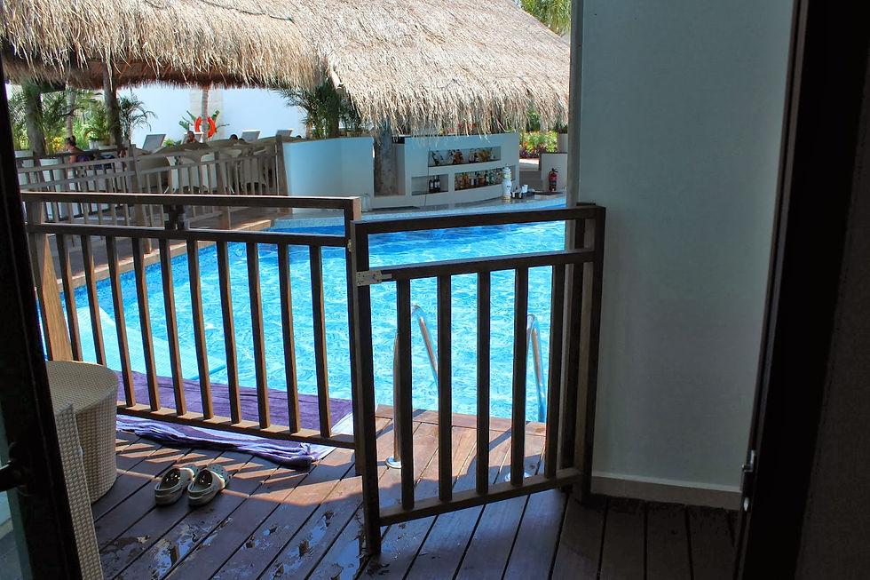 Another angle of the pool from our terrace.
