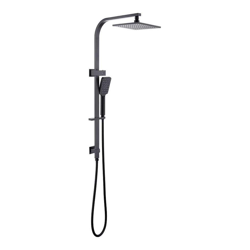 Kelby Elite Square Essential Shower Set with Handheld-BK