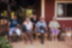 Three generations of the project partner's family of “Forestal Río Aquidabán” in Paraguay are sitting in front of their farm.