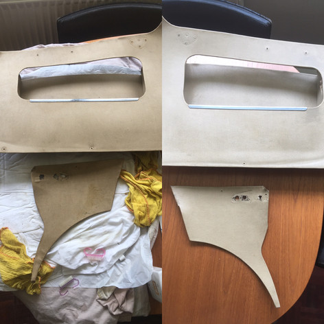 Clean up of existing door cards, before/after