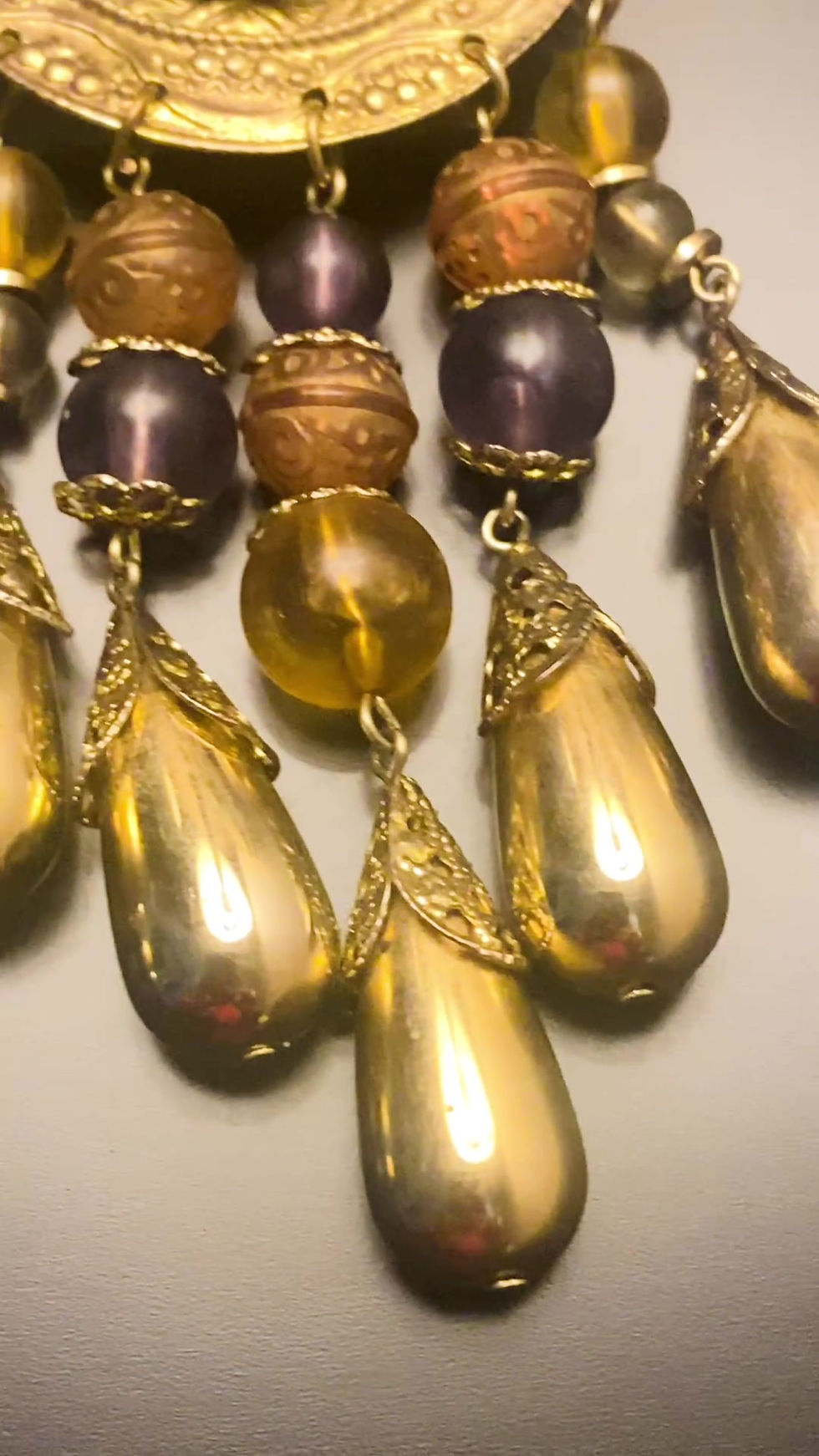 Thumbnail: 1970s Vintage Italian Chandelier Statement Clip On Earrings