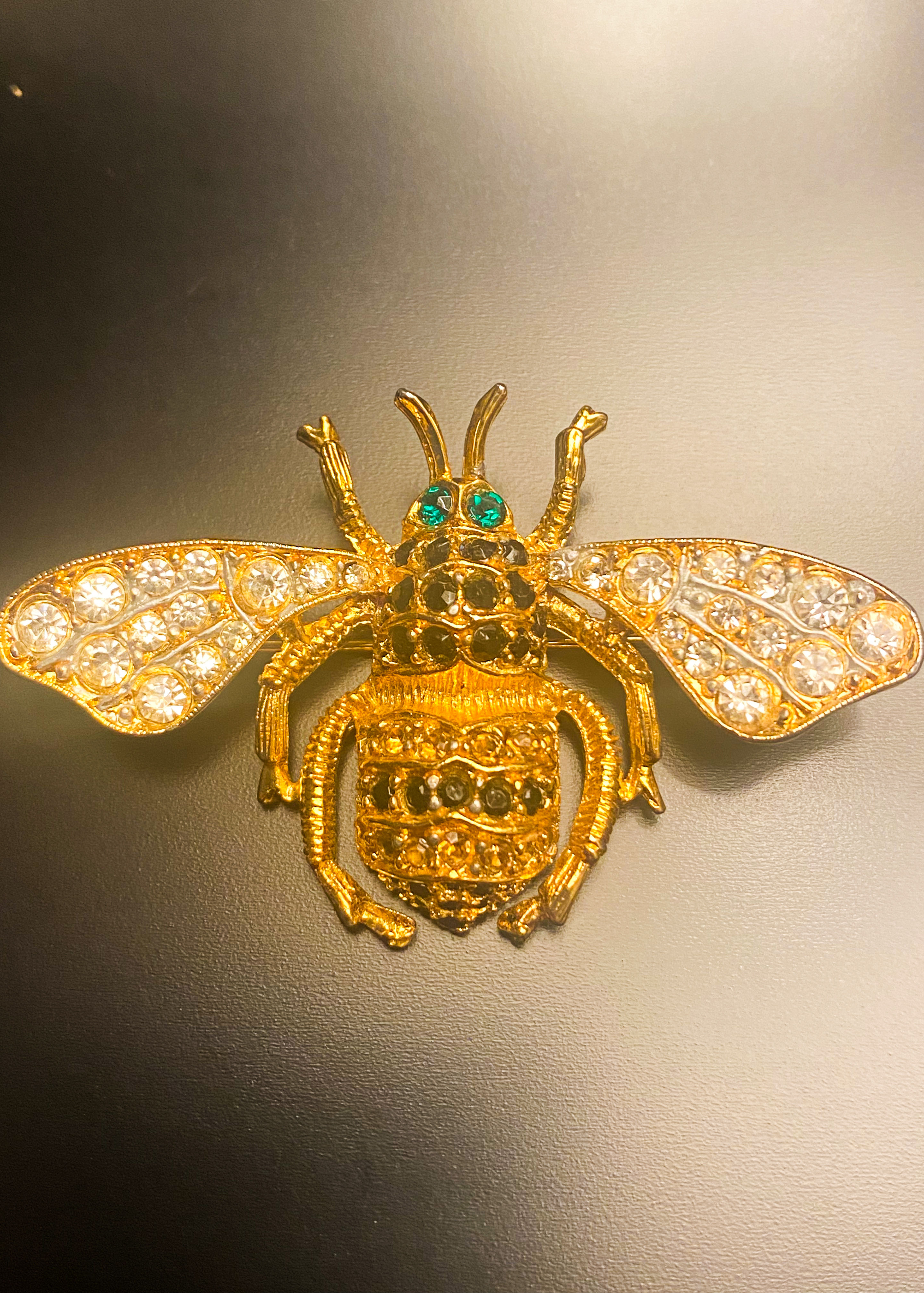 1980s Vintage Cabochon Housefly Brooch