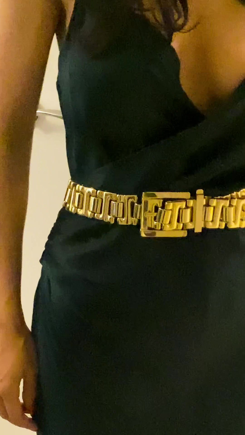 Thumbnail: 1980s Runway Look Golden Linked Wide Belt