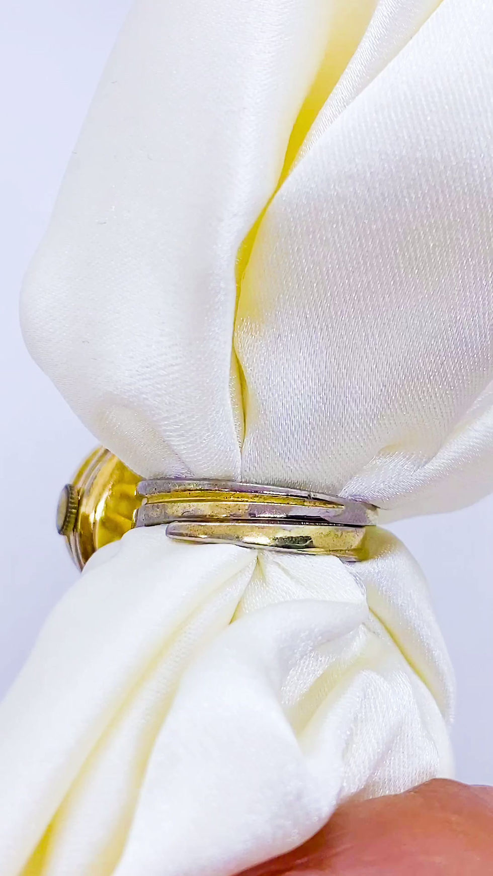 Thumbnail: The 1950s 24 ct gold plated Parisian Secret Watch Ring
