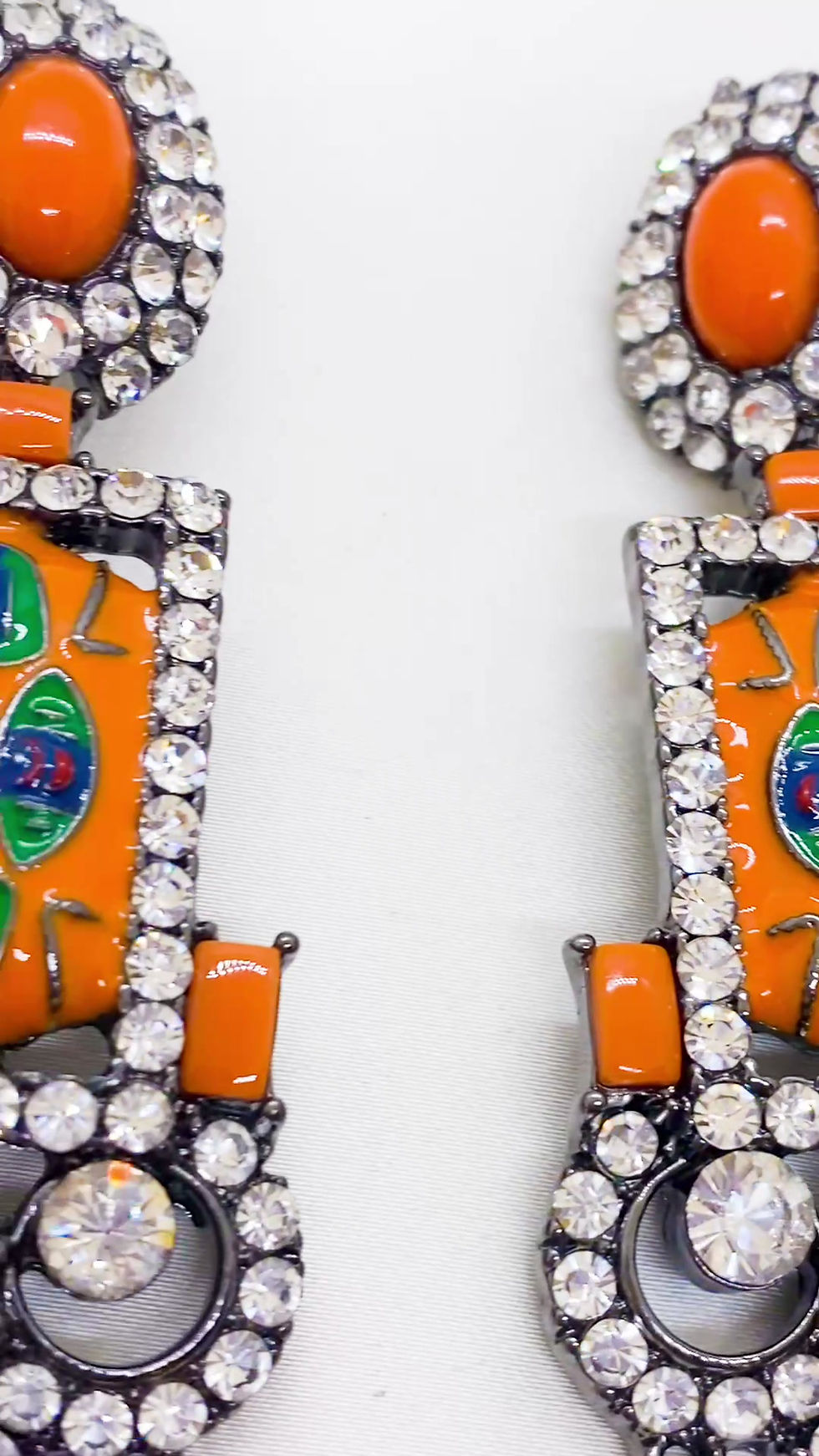 Thumbnail: 1980s Kirks Folly Chandelier Statement Earrings