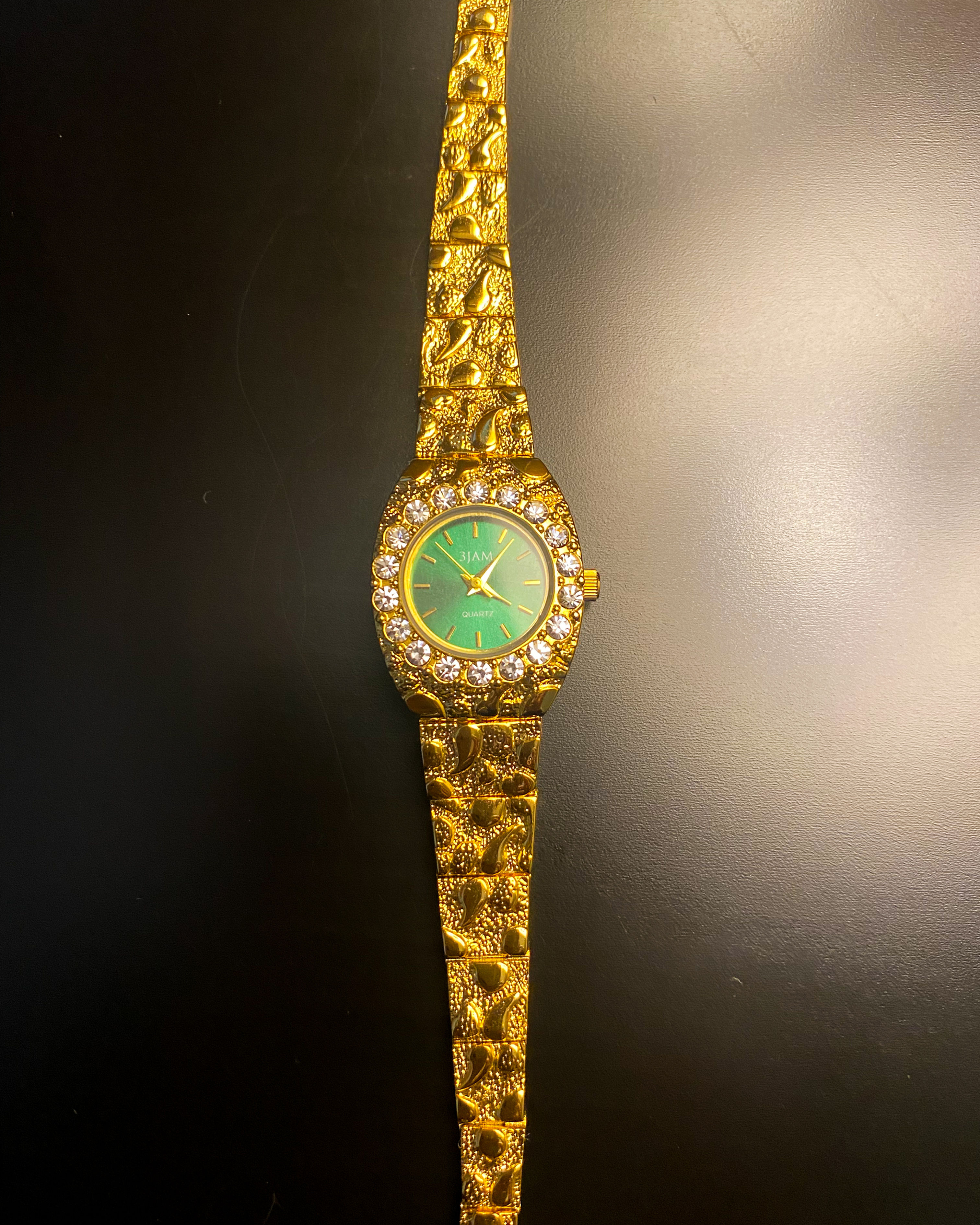 Modern 3JAM Gold Plated Ladies Wrist Watch