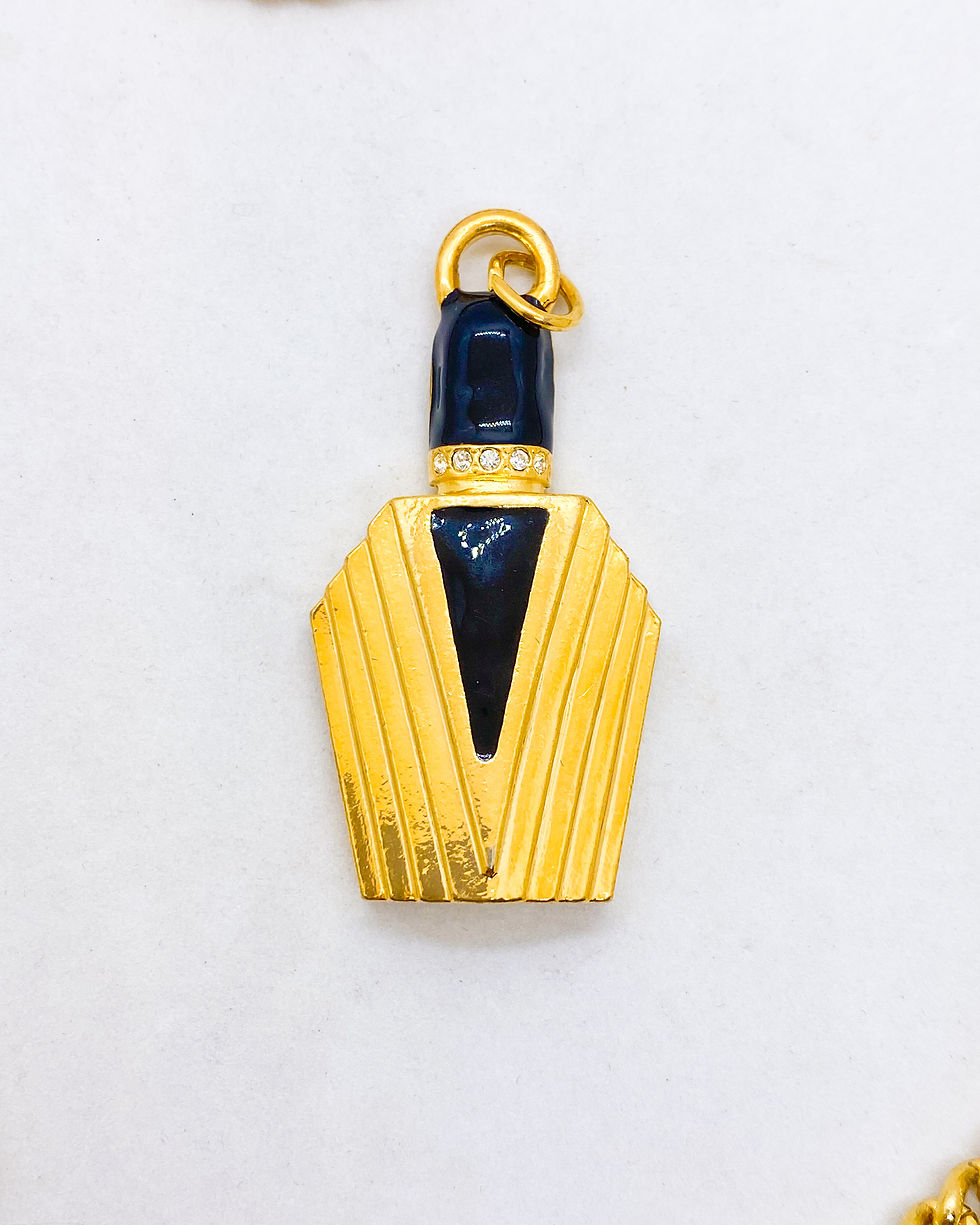 Thumbnail: 1980s Vintage Art Deco Bottle Pendant