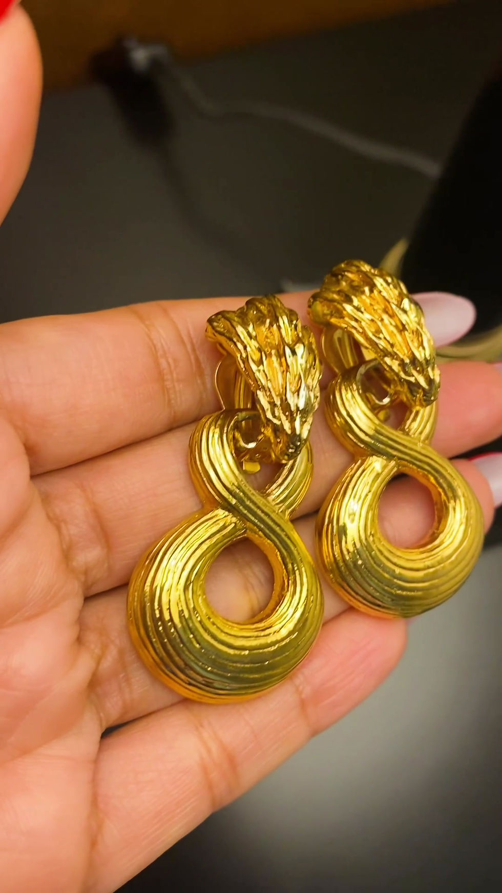 Thumbnail: 1980s Vintage Ivana Articulated Doorknob Clip On