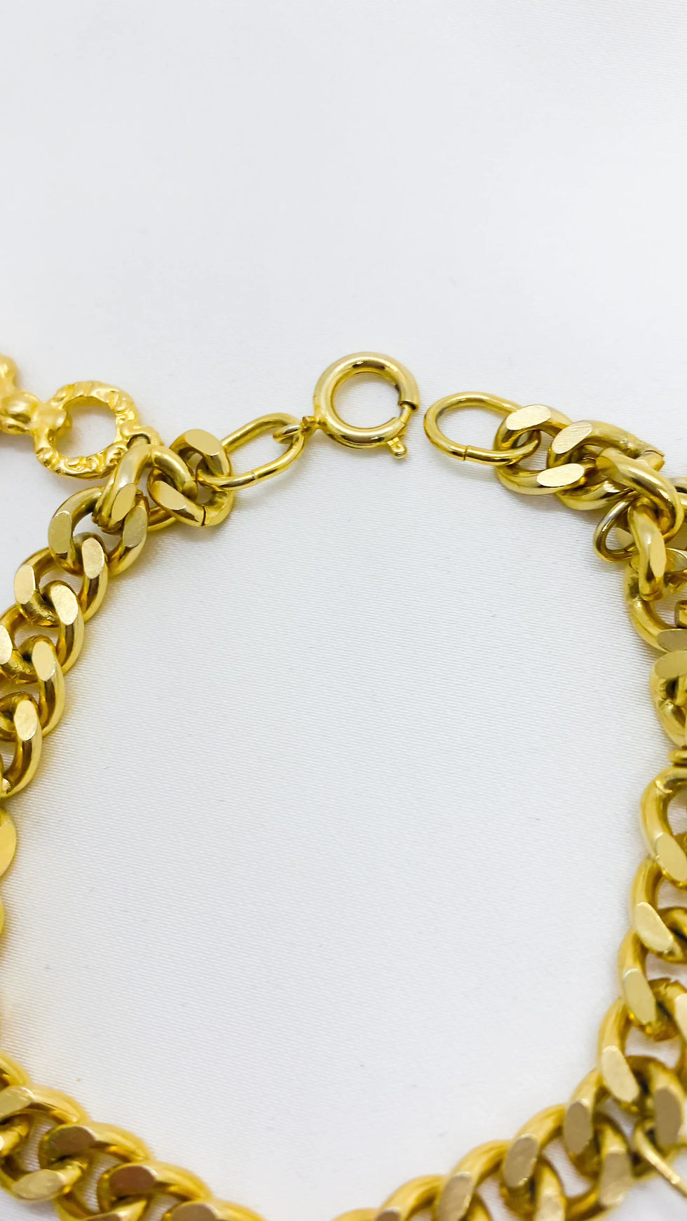 Thumbnail: 1980s Cross & Russian Tomb Charm Bracelet