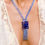 Thumbnail: The Winchester Blue — 1950s Blue Crystal Statement Necklace