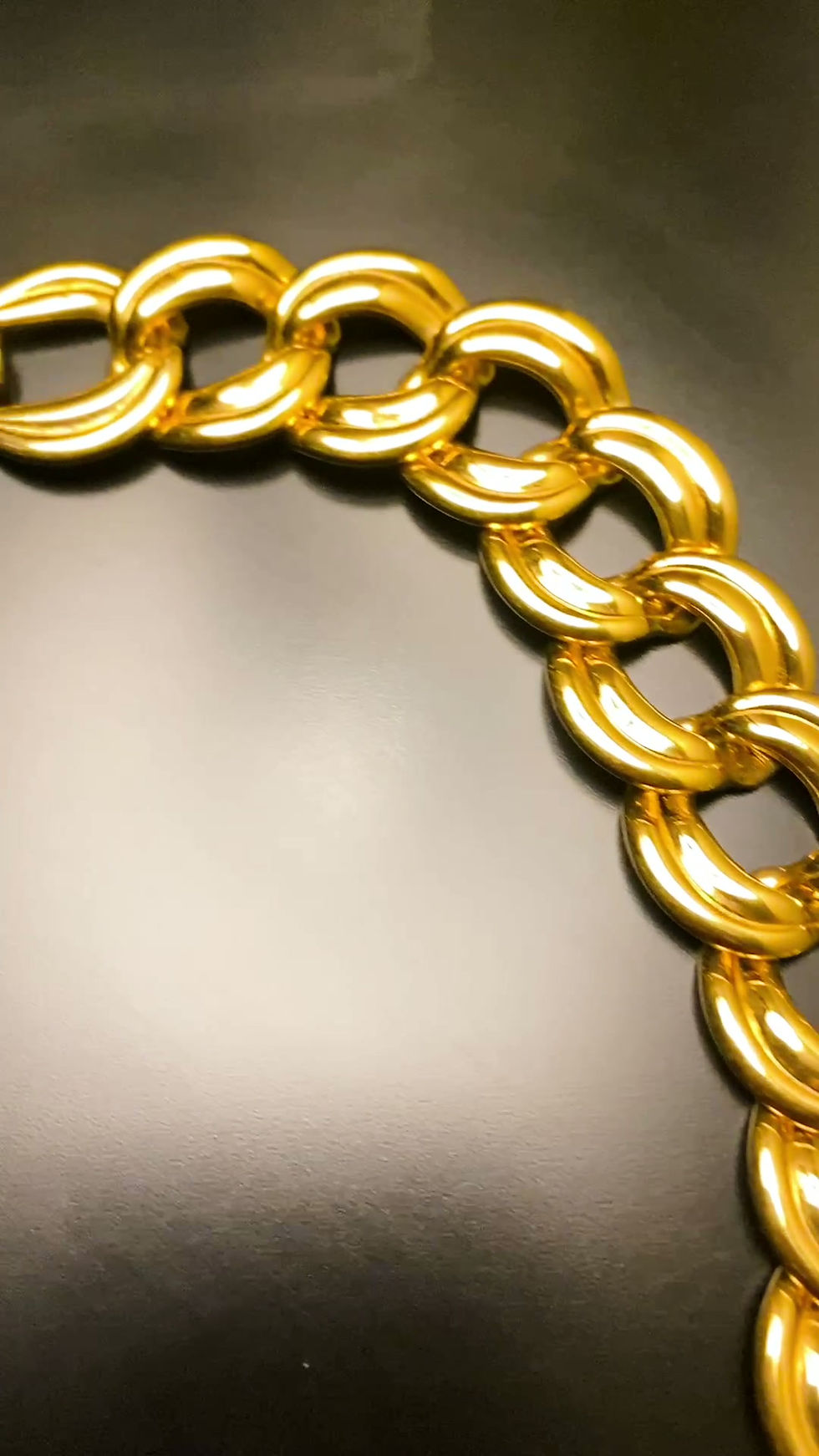 Thumbnail: 1980s 18ct Gold Plated NAPIER (c.) Link Chain Necklace