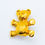 Thumbnail: 1980s Gold-Tone Teddy Bear Brooch