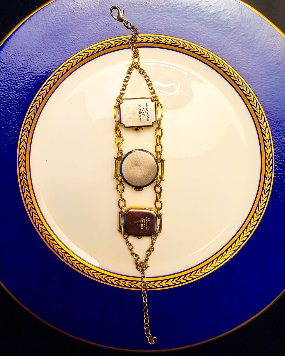 Thumbnail: The Vanguard Chronology: A Multi-Era Vintage Watch Statement Bracelet