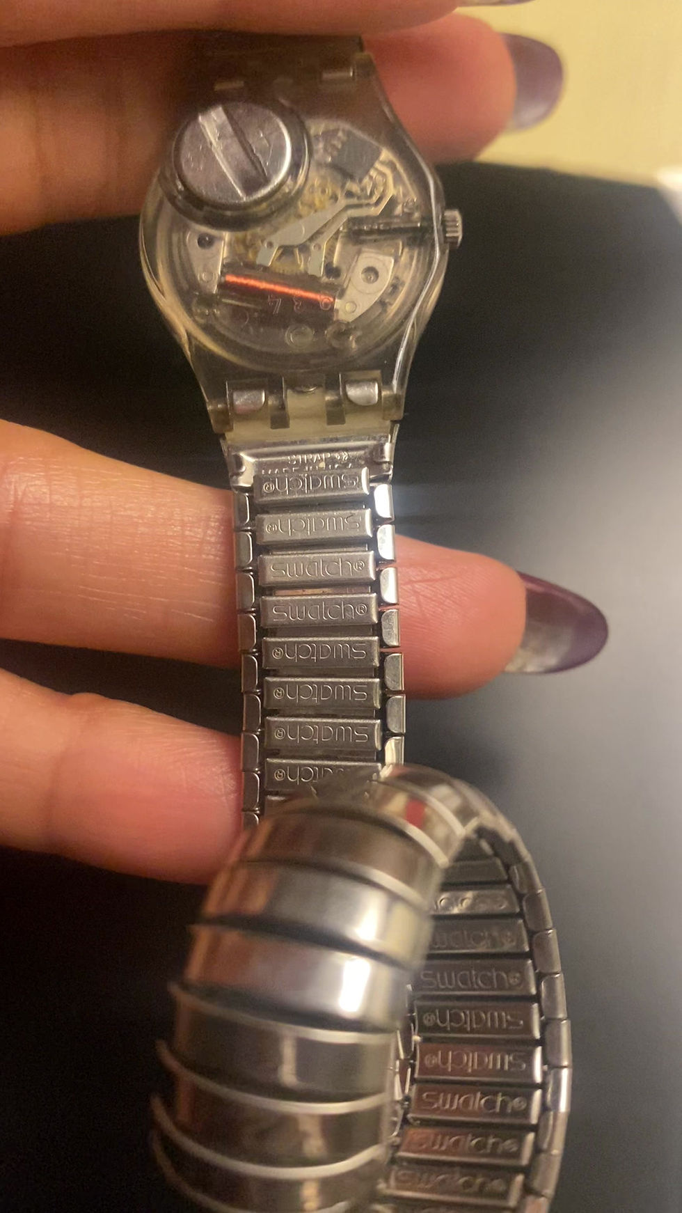 Thumbnail: RESERVED: 1990s Swatch Tubogas Wraparound Wristwatch