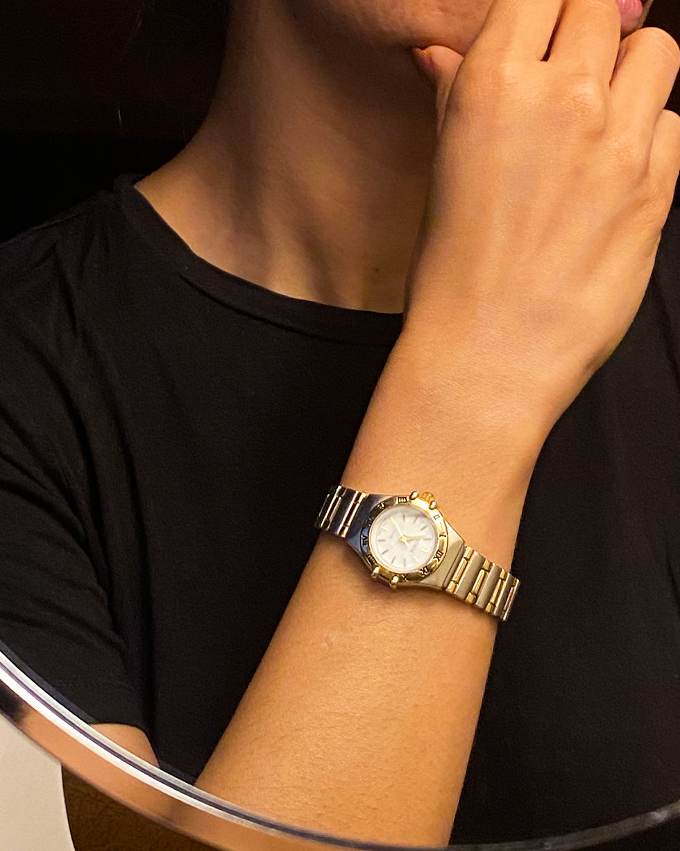 Thumbnail: 1980s Vintage Berge Two Toned Gold and Silver Watch