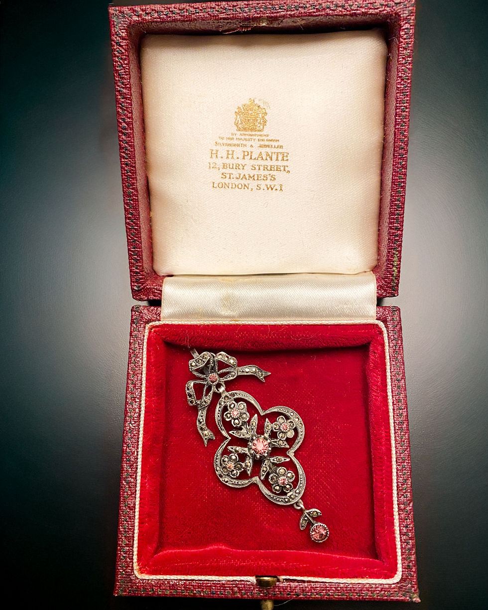 Thumbnail: Legacy Collection — Edwardian Silver & Amethyst Pendant (c.1901–1915)