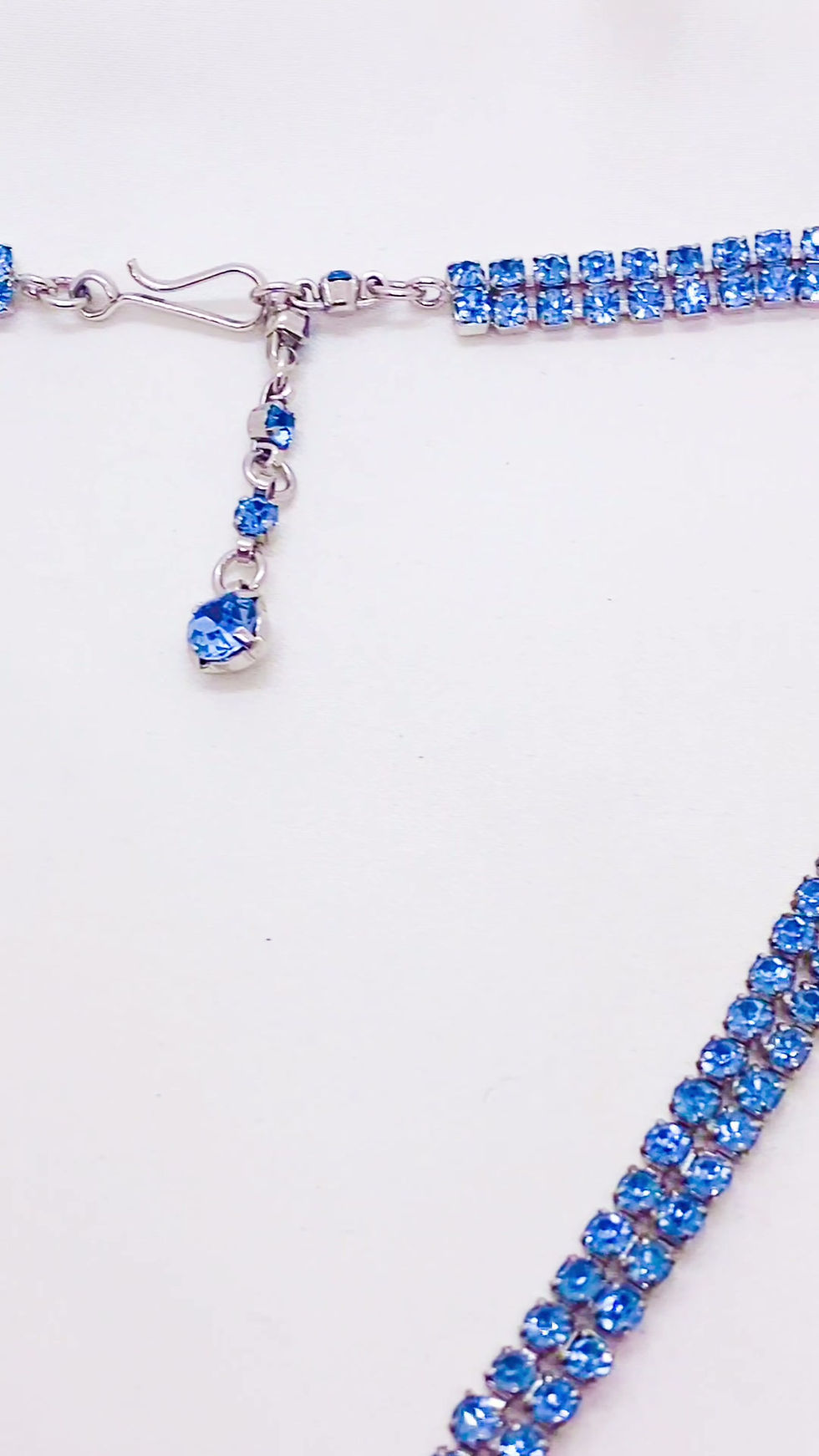 Thumbnail: The Winchester Blue — 1950s Blue Crystal Statement Necklace