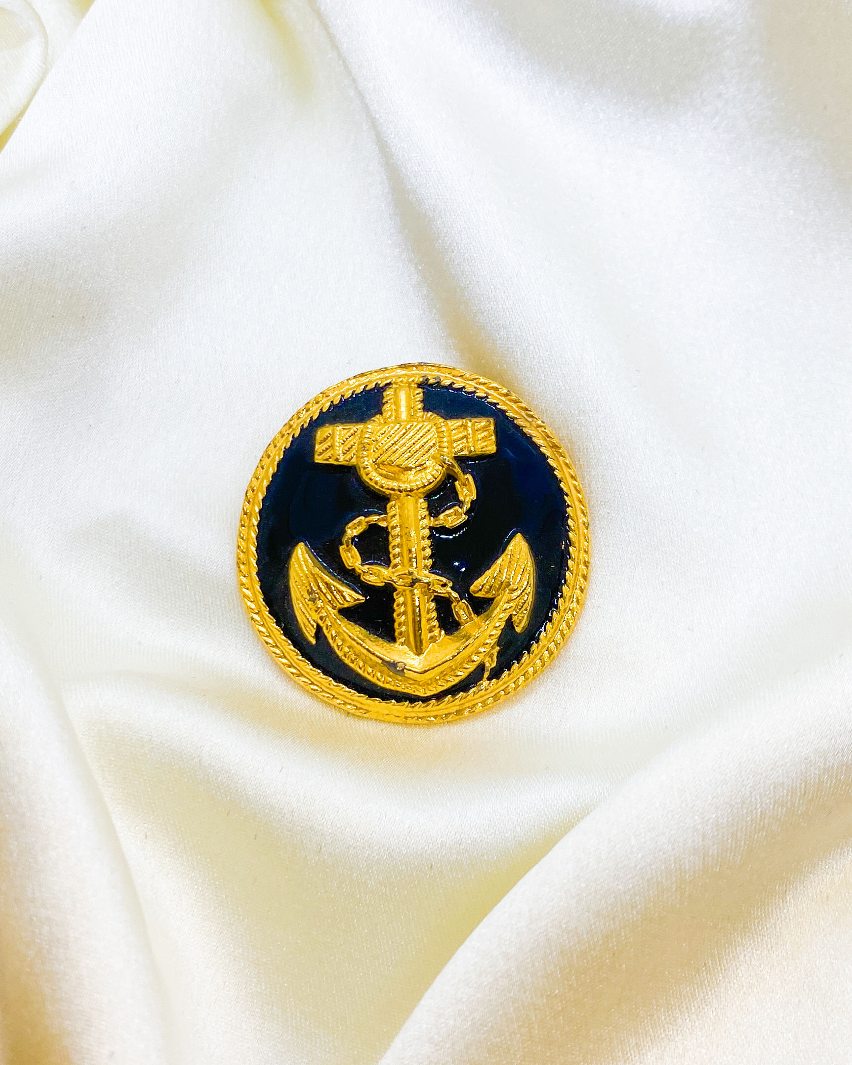 1980s Nautical Anchor Brooch