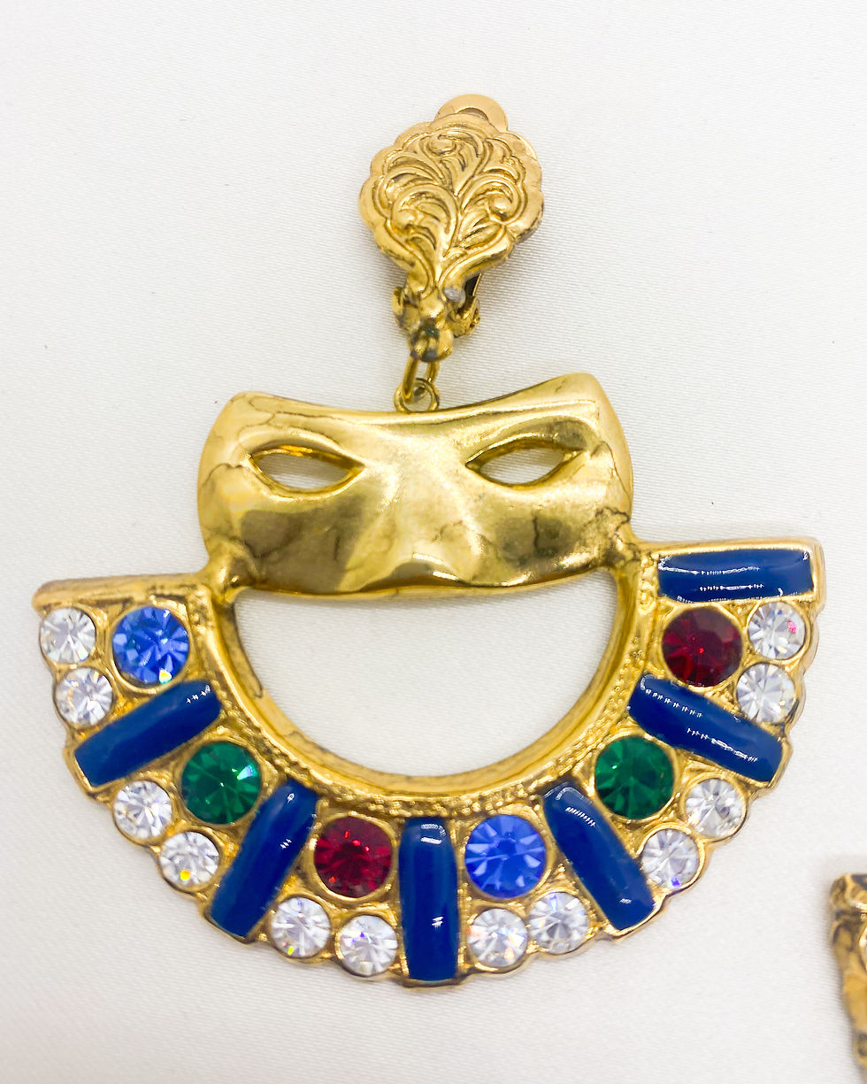Thumbnail: 1980s FRANK USHER Vintage Mask Clip On (AVAILABLE ONLY IN STORE)