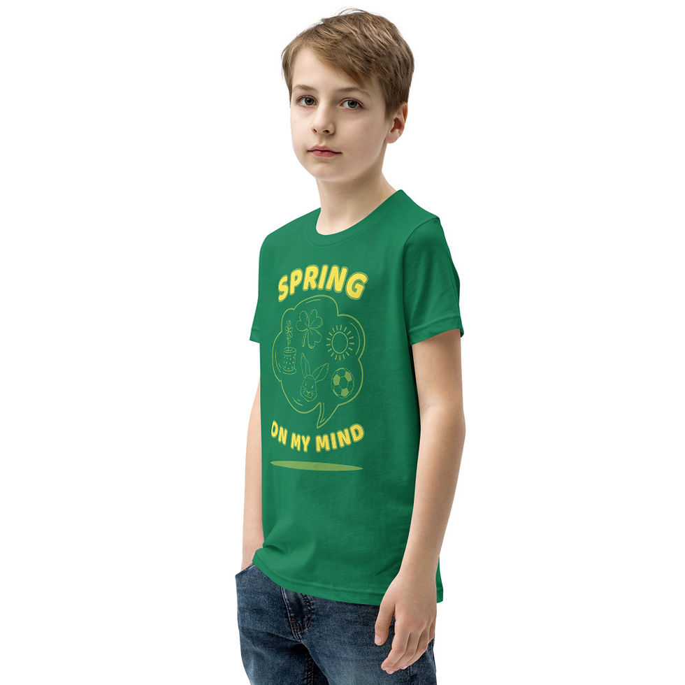 Thumbnail: Youth Short Sleeve T-Shirt Spring On My Mind