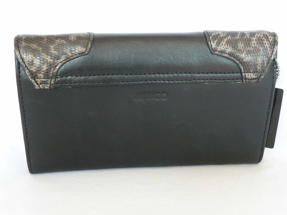 Thumbnail: MIMCO POSEIDON LARGE LEATHER WALLET BLACK