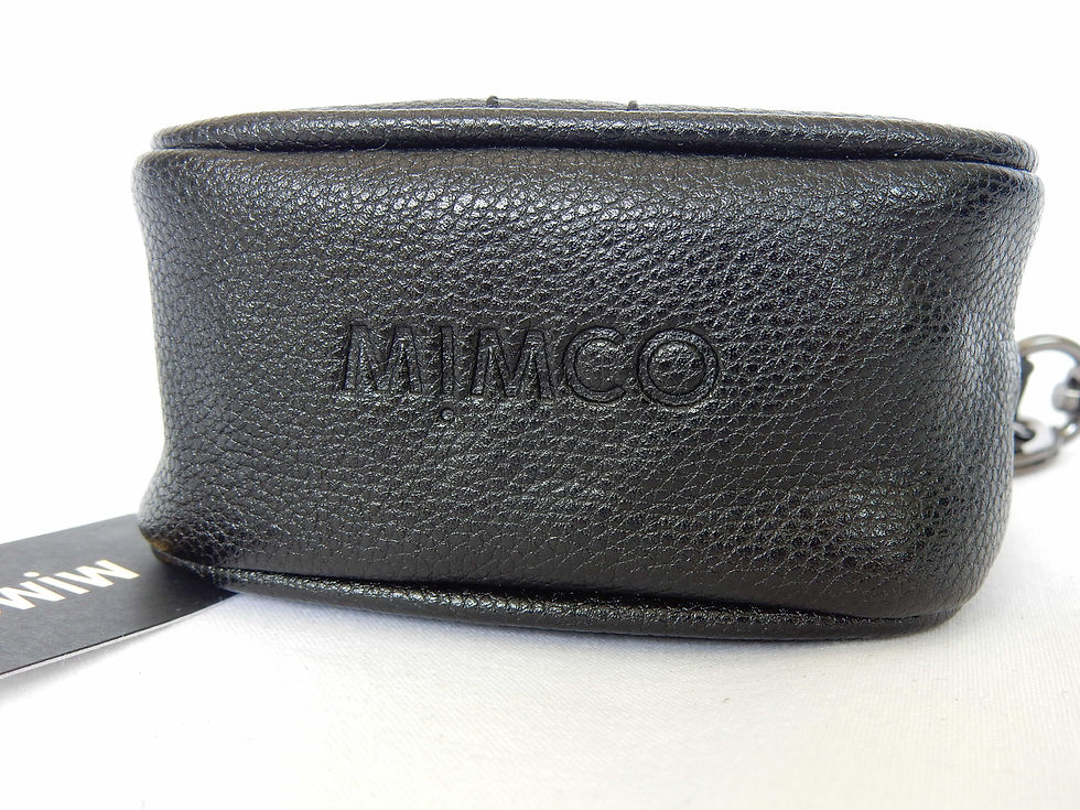 Thumbnail: MIMCO BLACK MINI TURNLOCK KEYRING / BAG CHARM