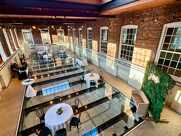 Wedding reception overhead