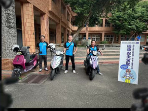 林口高中,機車安全駕駛宣導。