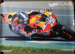 Dani Pedrosa Gas Poster