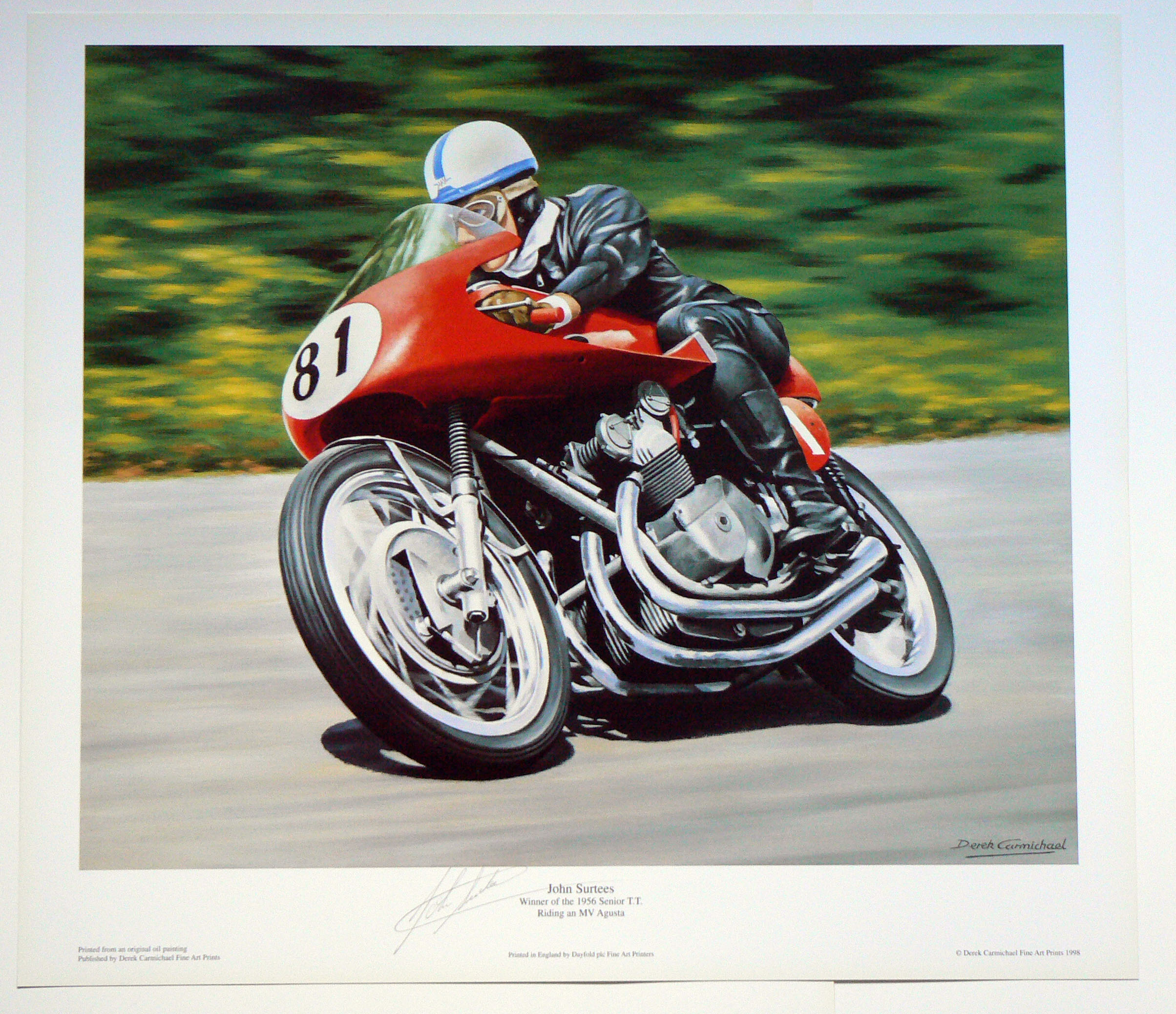 John Surtees 1954 TT Signed