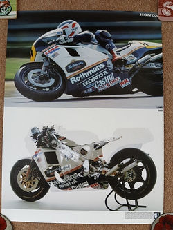 Freddie Spencer-Official Honda Poster-Rare