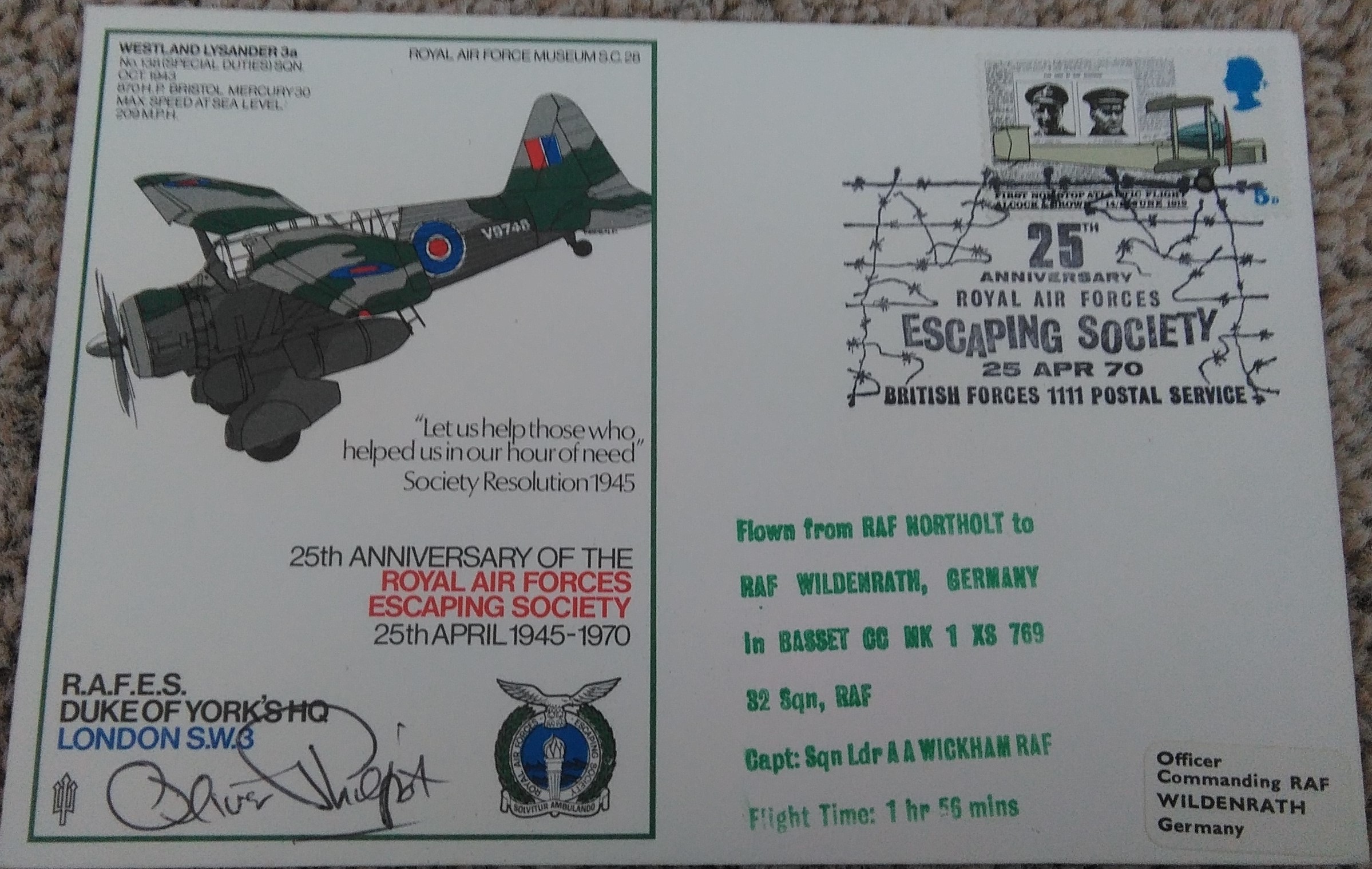 Owen Philpott Signed FDC