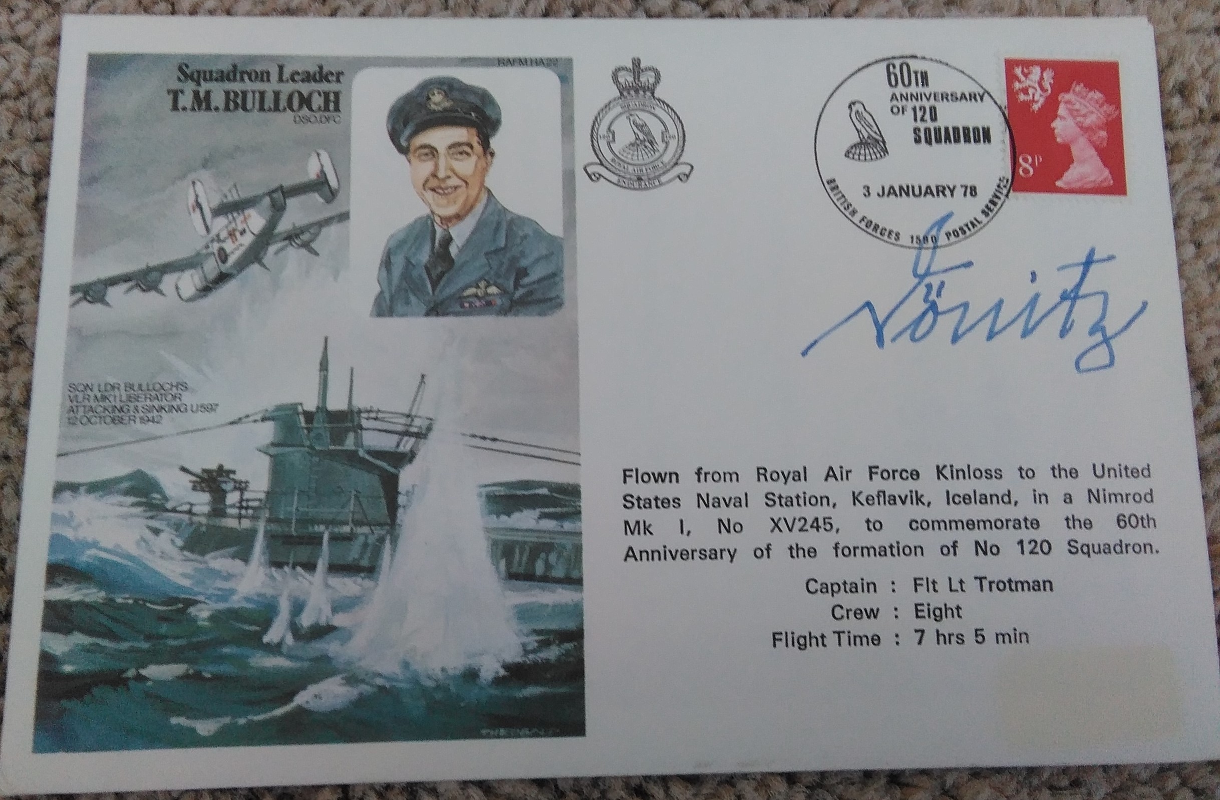 Admiral Karl Donitz Signed Cover