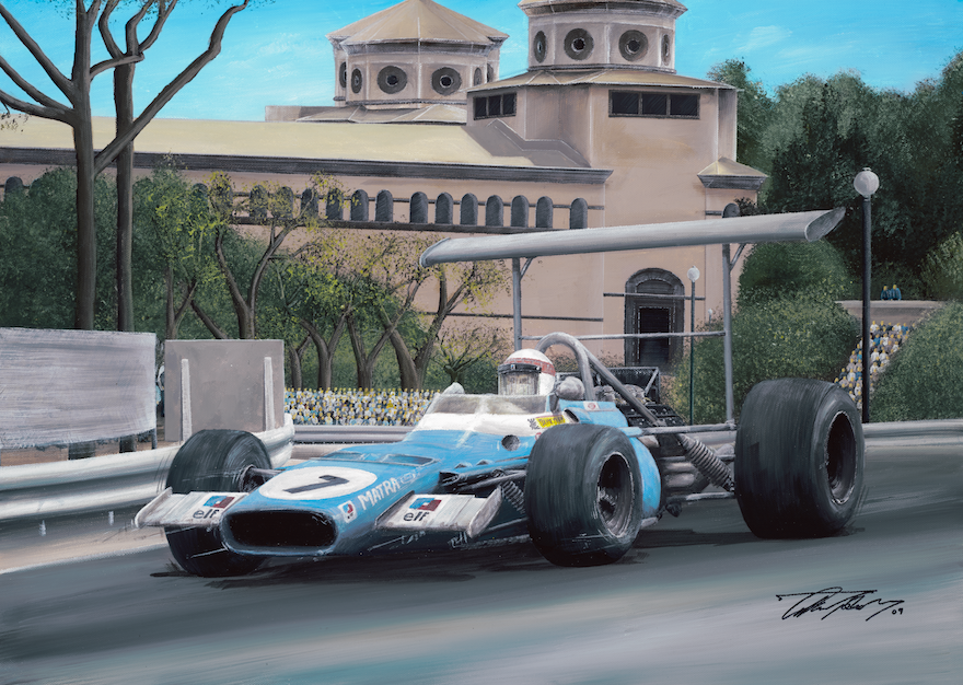 Jackie Stewart 1969 Spanish GP Matra