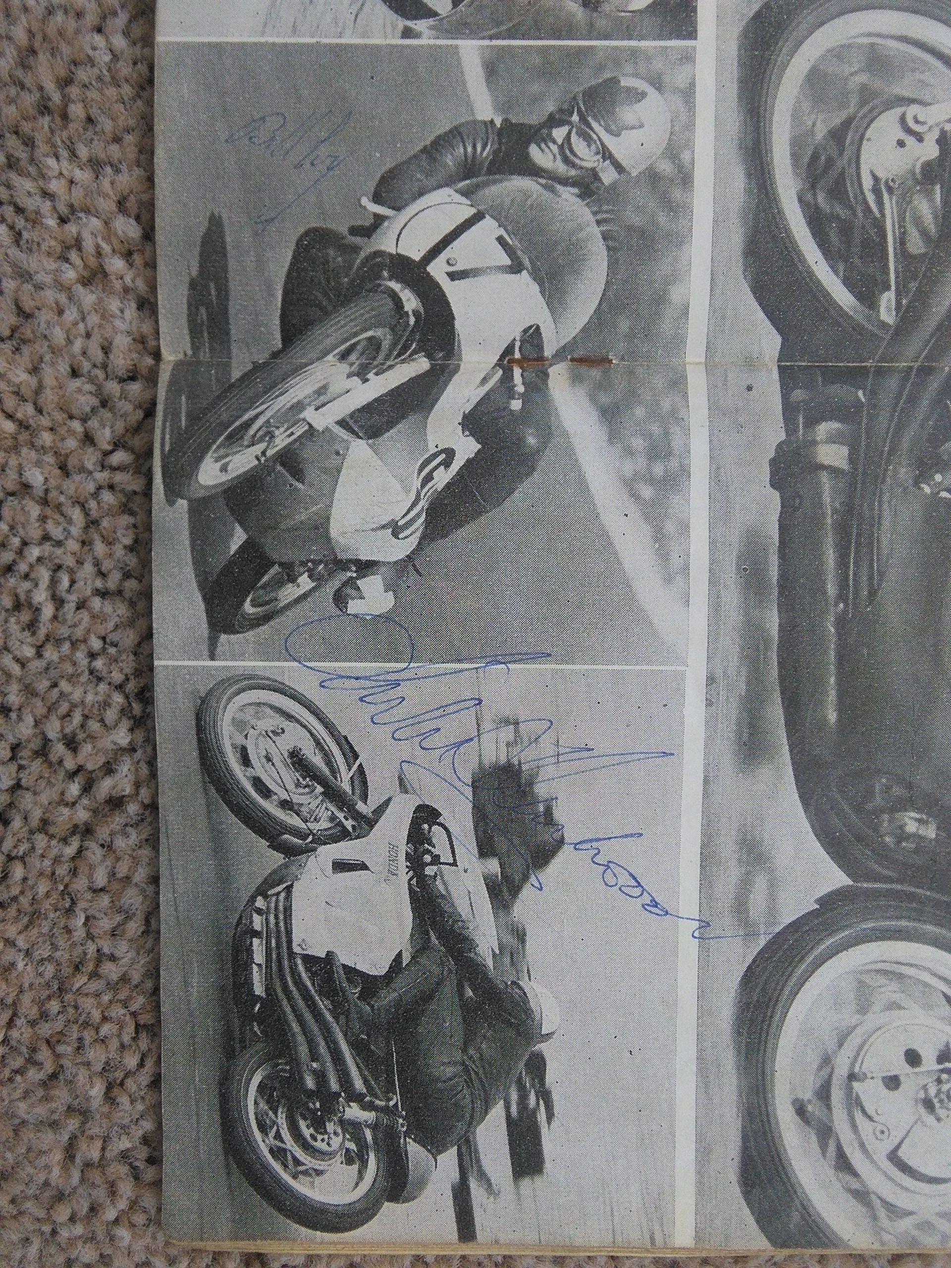 Mike Hailwood/Bill Ivy Signed