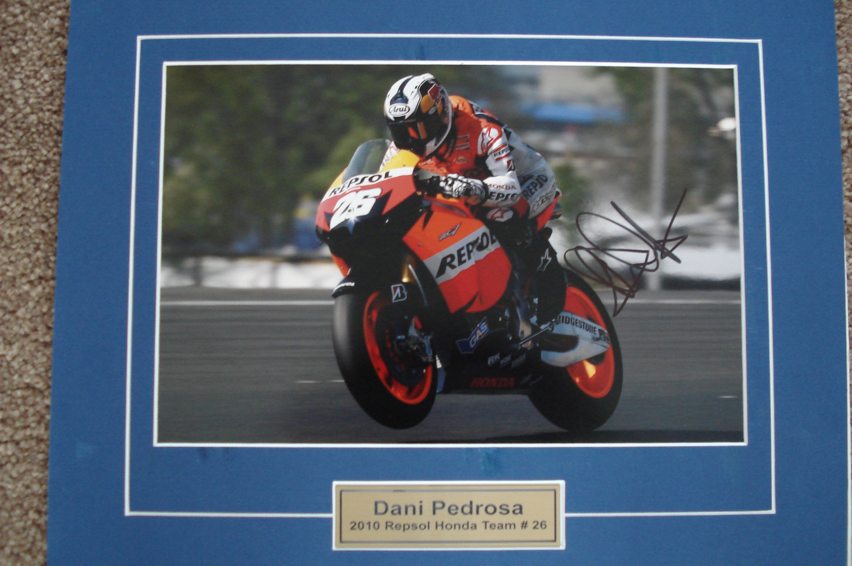 Dani Pedrosa Signed Photo