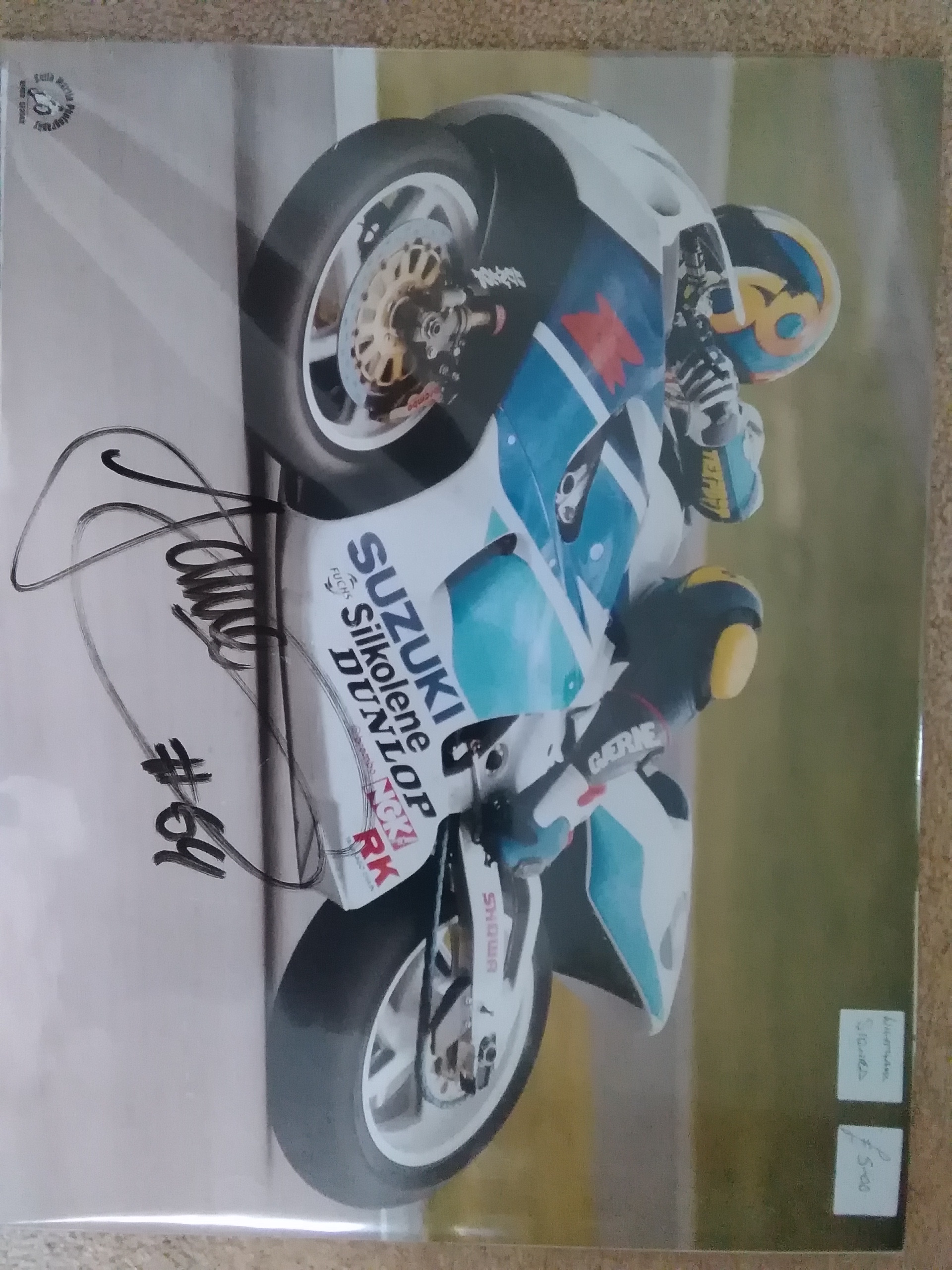 Jamie Whitham Signed Suzuki Photo