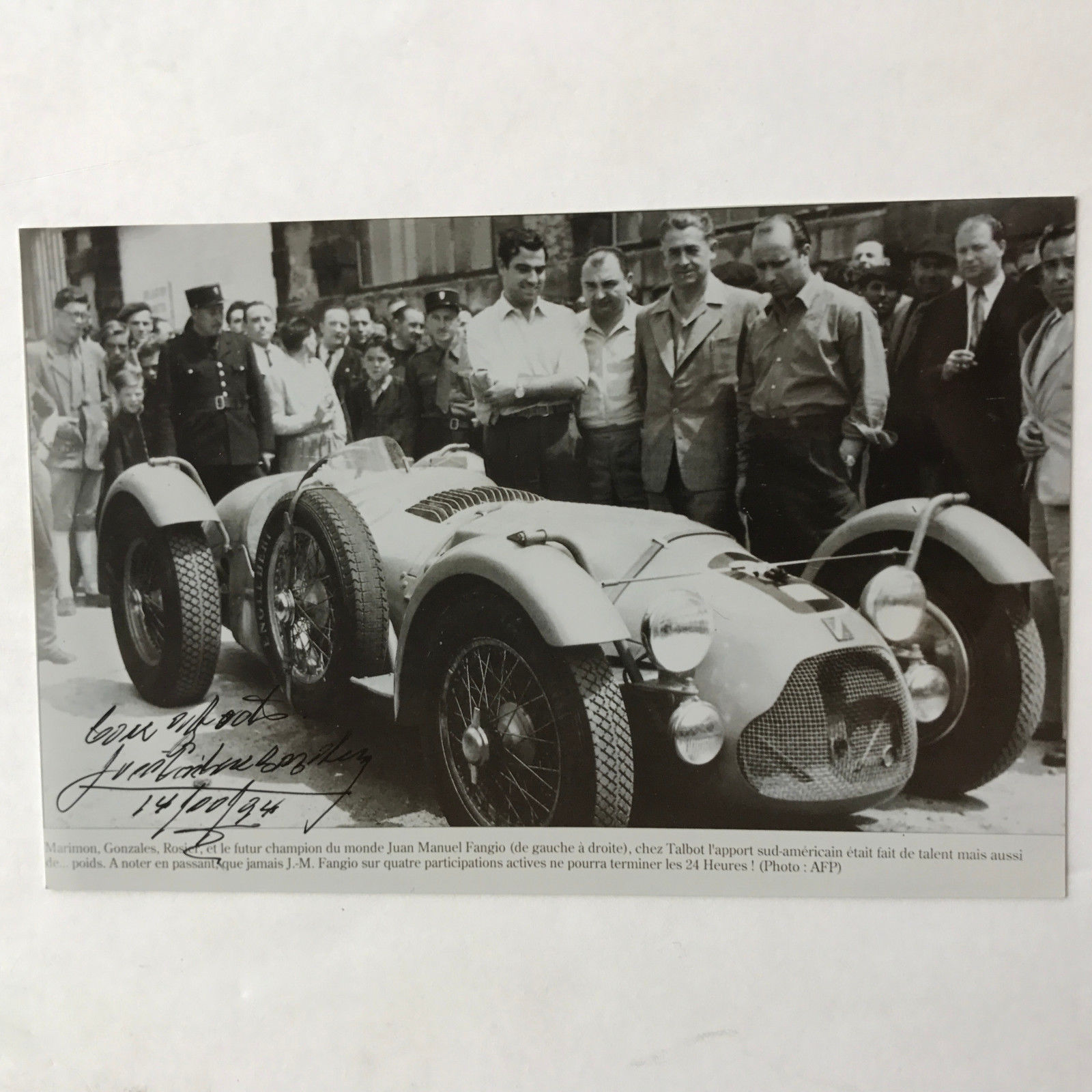 Jose Froilan Gonzalez Signed