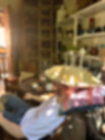 Warm dining and living area at Casa Encanto Airbnb near El Pital Mountain in El Salvador