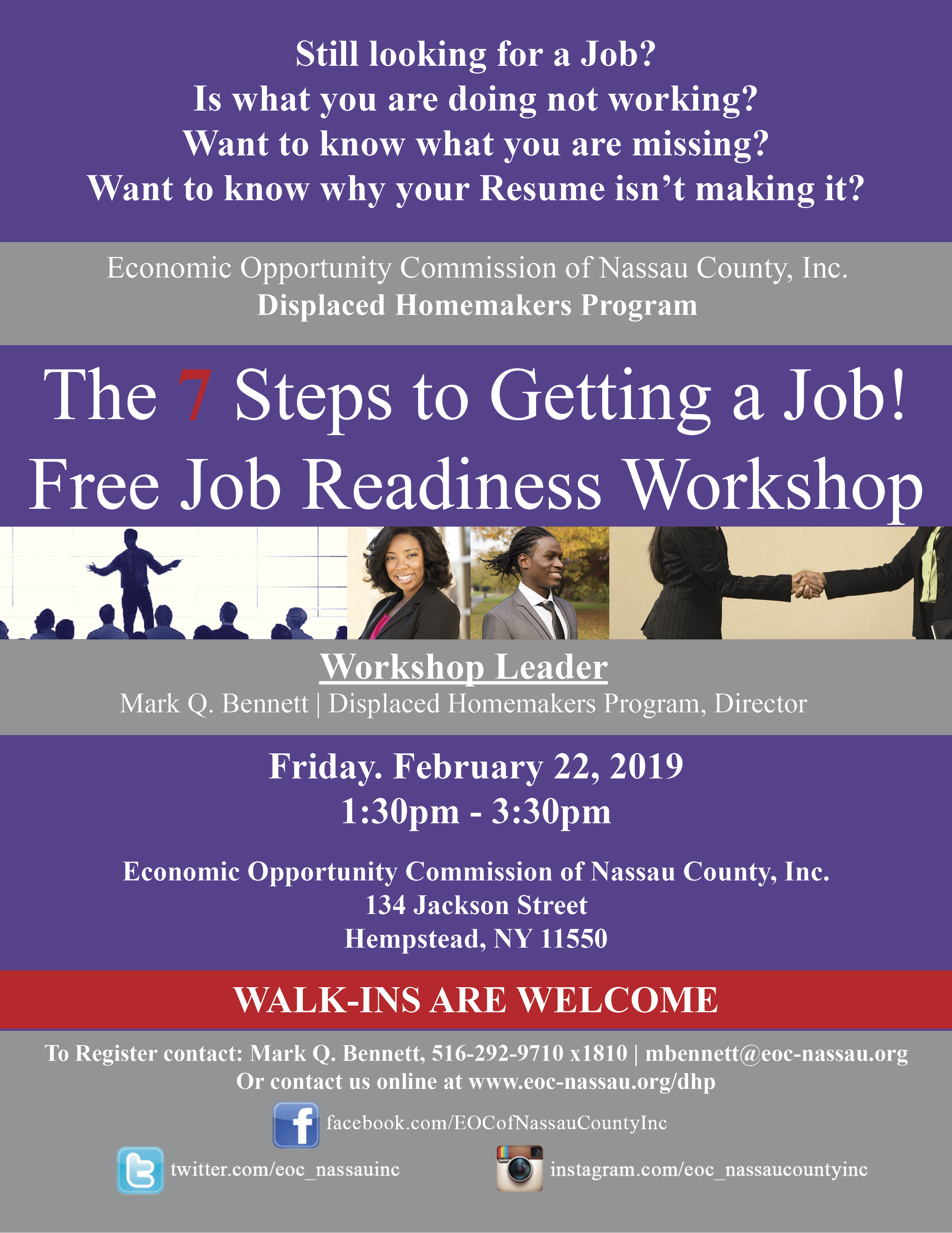 7 Steps to Getting a Job!! Free Job Readiness Workshop